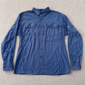 Kuhl Airspeed Shirt XL‎ Blue Vented Gorpcore Technical Utility Hiking Shirt